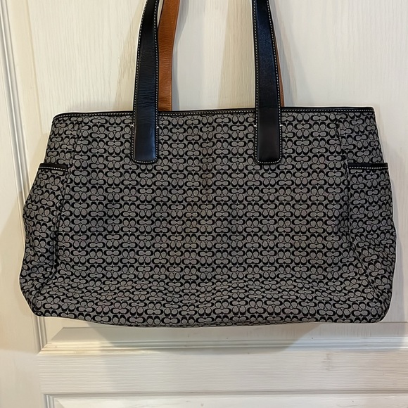 NWOT COACH Signature black tote - Picture 3 of 5